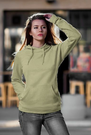 Olive green cheap hoodie women's