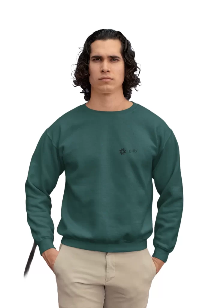 100% Organic Cotton Sweatshirts for Men- Comfortable, Stylish, Unique & Eco-Friendly - Blily