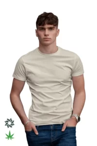 Hemp Cotton T Shirt for Men