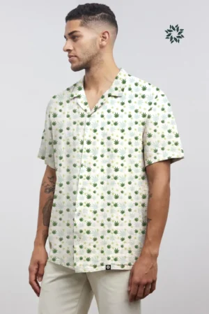 Men's Printed Hemp Shirt
