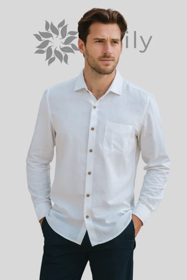 Hemp Shirt for Men – Sustainable Hemp Blend, Eco-Friendly Casual Wear